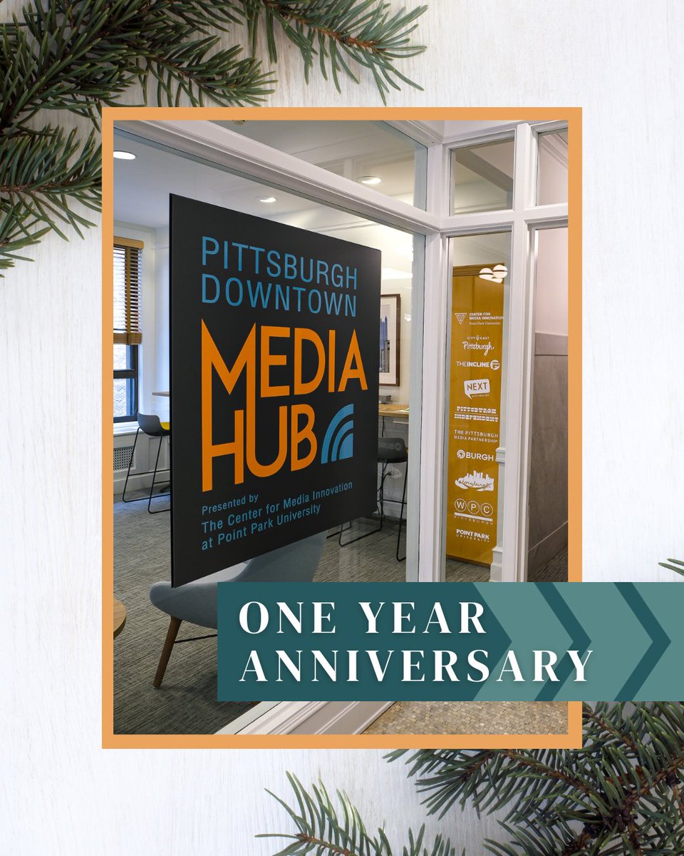 PointParkCMI's tweet photo. 🎉✨ YOU'RE INVITED! ✨🎉

Join us in celebrating local journalism and kicking off the holiday season at the Pittsburgh Downtown Media Hub on Thursday, November 30, 4-6 pm! 📰✨ 🎄

Eventbrite link in 🧵⬇️ https://t.co/yf4Wb2vFiy