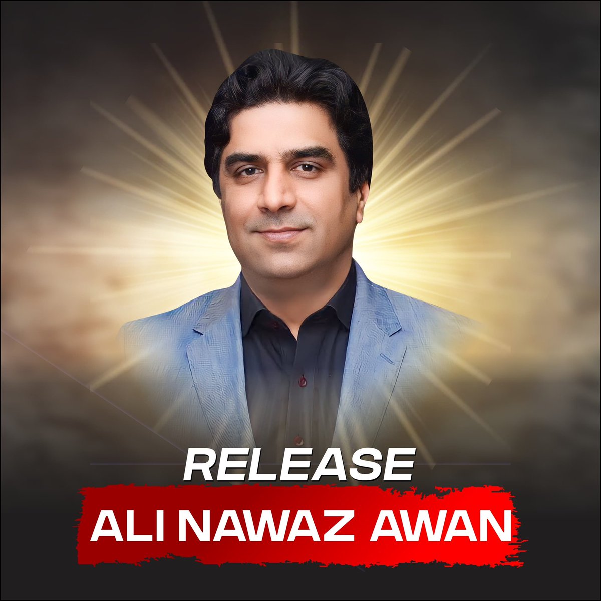 PTIOfficialUSA's tweet photo. Ali Nawaz Awan entered politics with the passion to make a difference to the rotten system. 

His only crime is love for his country and loyalty to his leader Imran Khan.

#ReleaseAliNawazAwan
#StopEnforcedDisappearances https://t.co/ACw2to77qL