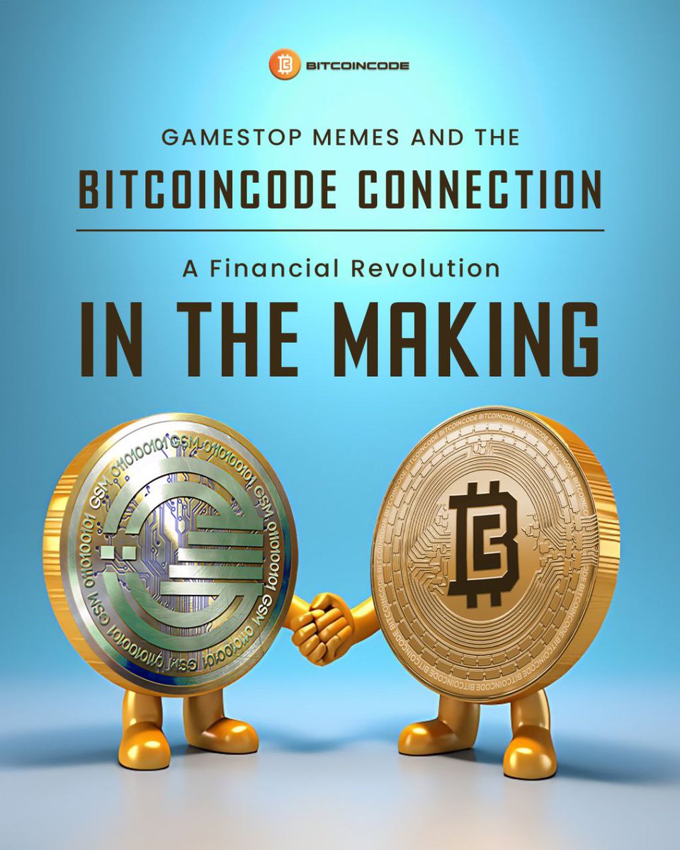 BitcoinCodeBTCC's tweet photo. GameStop Memes and the BitcoinCode Connection: A Financial Revolution in the Making

In the push for innovation, how will building on BitcoinCode help the viral GameStop Memes?

https://t.co/GEBCnCdV1p

#bitcoincode #btcc #btc20 #cod20miner #btc20smartchain https://t.co/iPBX91gVY1
