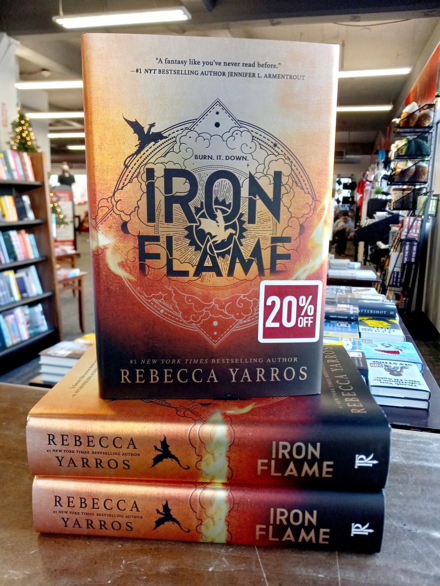Now in stock: Rebecca Yarros' IRON FLAME; pick up your copy while supplies last!