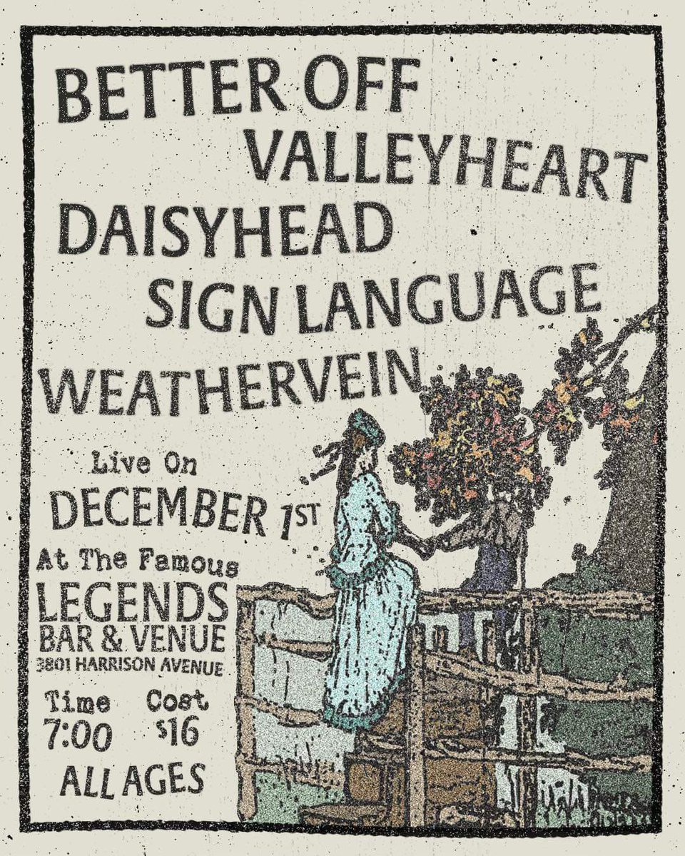 In his quest to play in every dayton band, <a href="/heavyheadOH/">Eric Scott Jr.</a> will be filling in on bass for this show and we are happy to have him be apart of this fun lineup