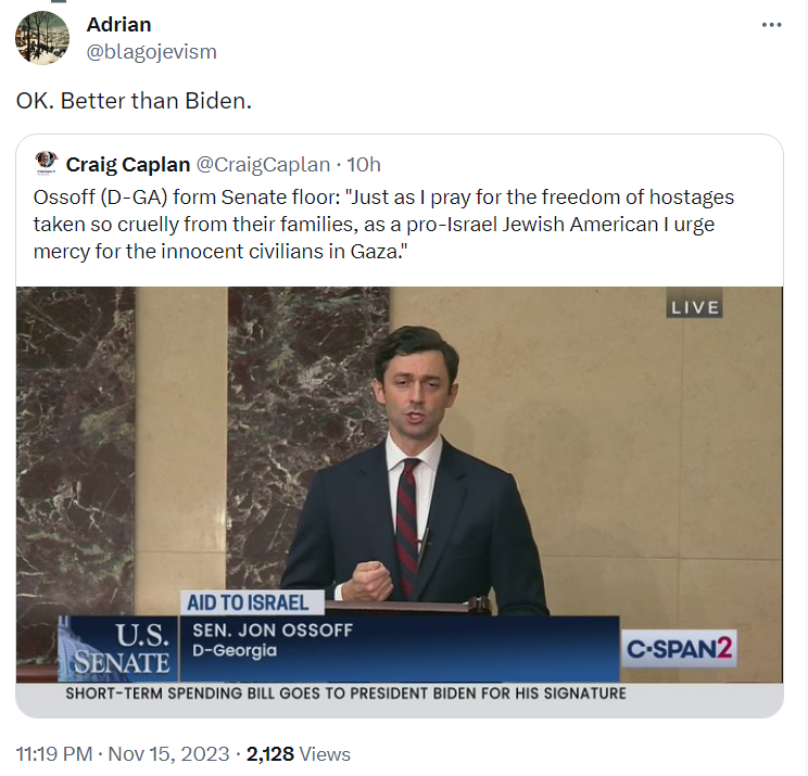 colbycakes's tweet photo. Biden has said the same thing and is even requesting money to help Palestinians. https://t.co/NmoBmrA0ag