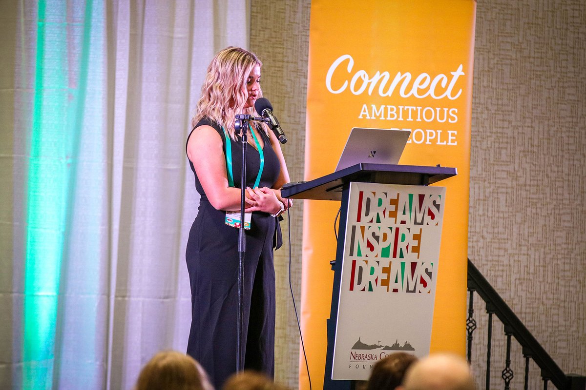 nebcommfound's tweet photo. Last week, NCF's network convened in Kearney for our Annual Celebration and Training. Young Nebraskans took the spotlight, honoring those who came before them while establishing a commitment to building stronger communities and a Greater Nebraska. More: https://t.co/snBWacDbFQ https://t.co/fCX2J3Jlaw