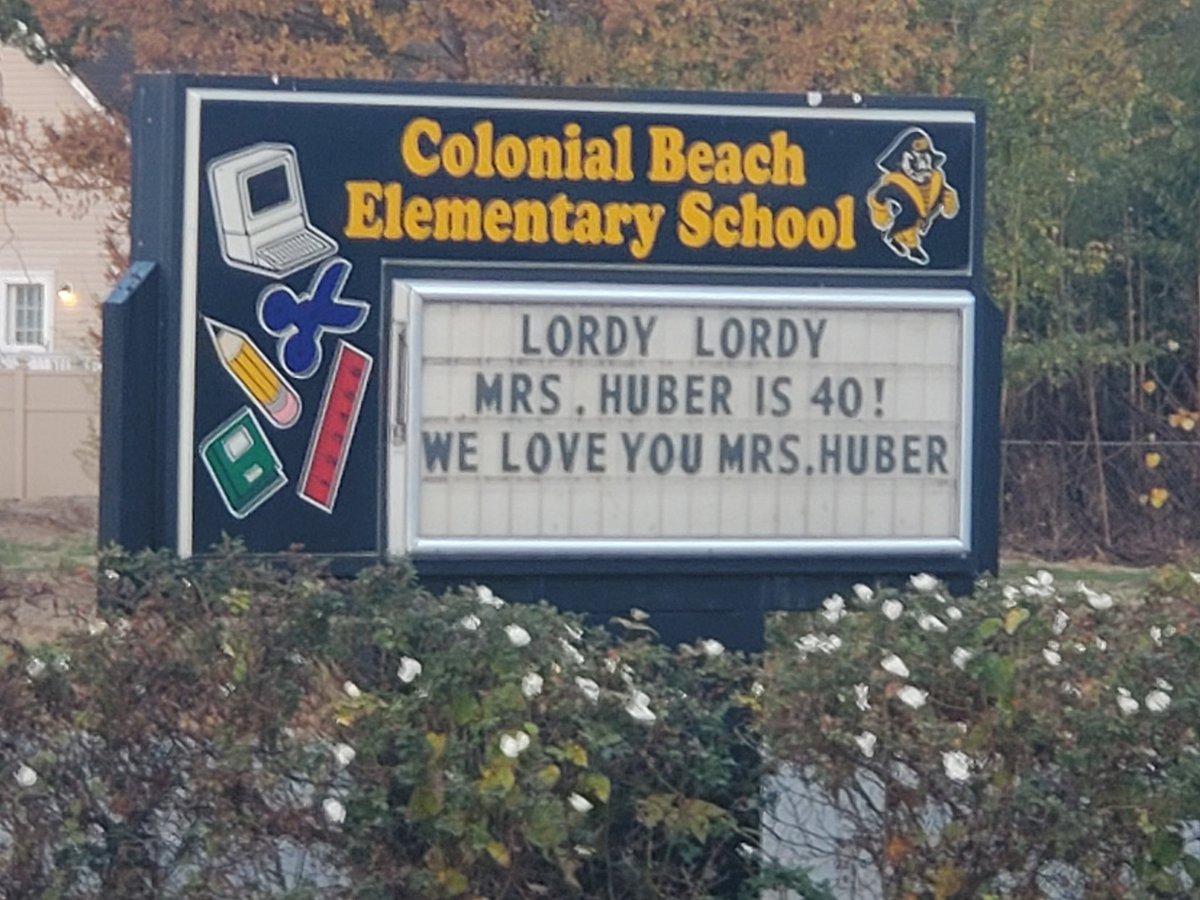 CoachSierra14's tweet photo. Nothing like having your age displayed for the entire town! Love my School Community! @Coates4Kids
😄🤣😳
#fortyandfabulous https://t.co/tCPpsdRjn5