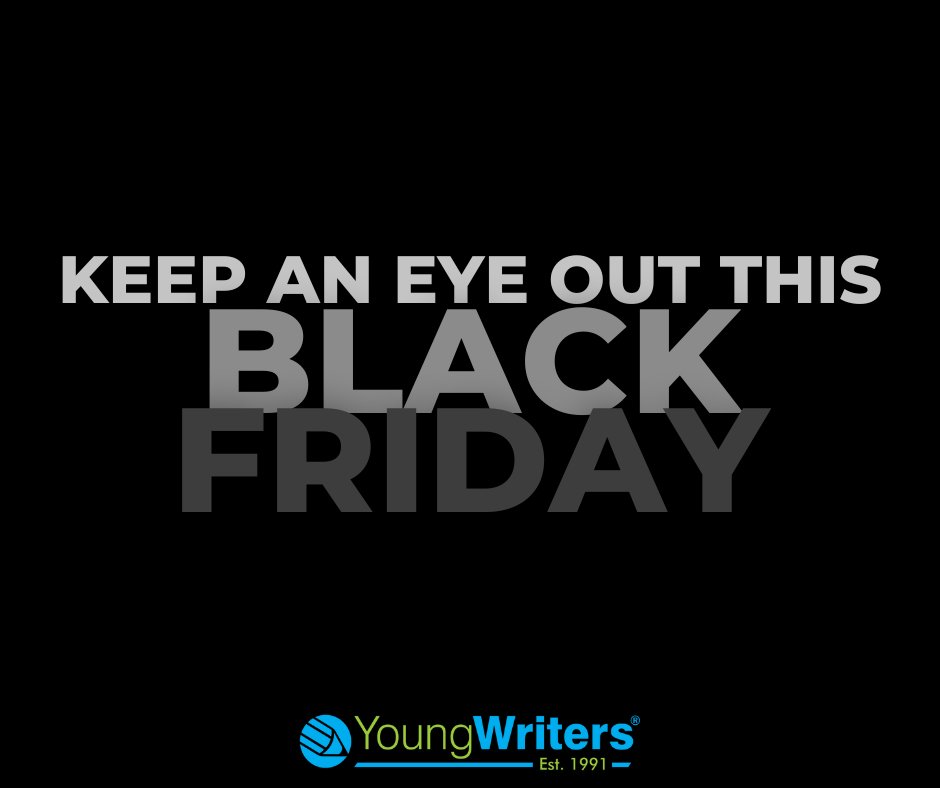YoungWritersCW's tweet photo. If you've got a keen young writer, keep an eye out for an exciting offer coming this Black Friday...
#blackfriday #youngwriters #amwriting #nanowrimo #writingtoolkit #writingresources https://t.co/URgcmT05tw