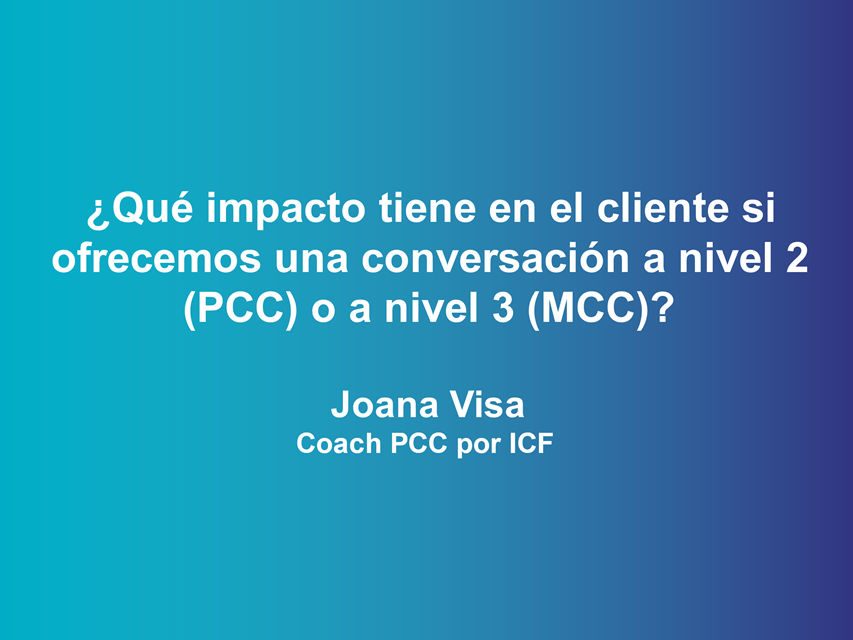 Muchas gracias <a href="/Joanavisa/">Joana Visa</a> por tu generosidad, valentía y el aporte que haces en cada una de tus ponencias.

#ICFEVENTOVIRTUAL