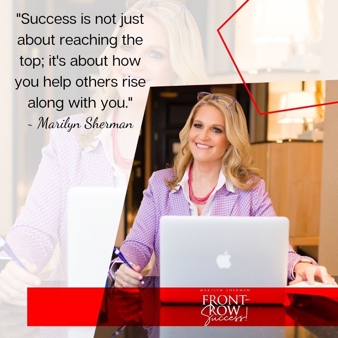 The best seat in the house is to be an usher helping people get to their seat. Here’s to illuminating the path for others! #marilynsherman #frontrowsuccess