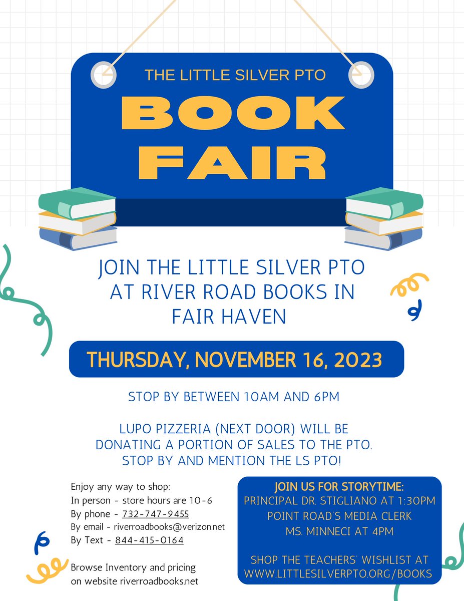 Today is the day!  Shop, Eat, and READ! <a href="/Littlesilverpto/">Little Silver PTO</a>