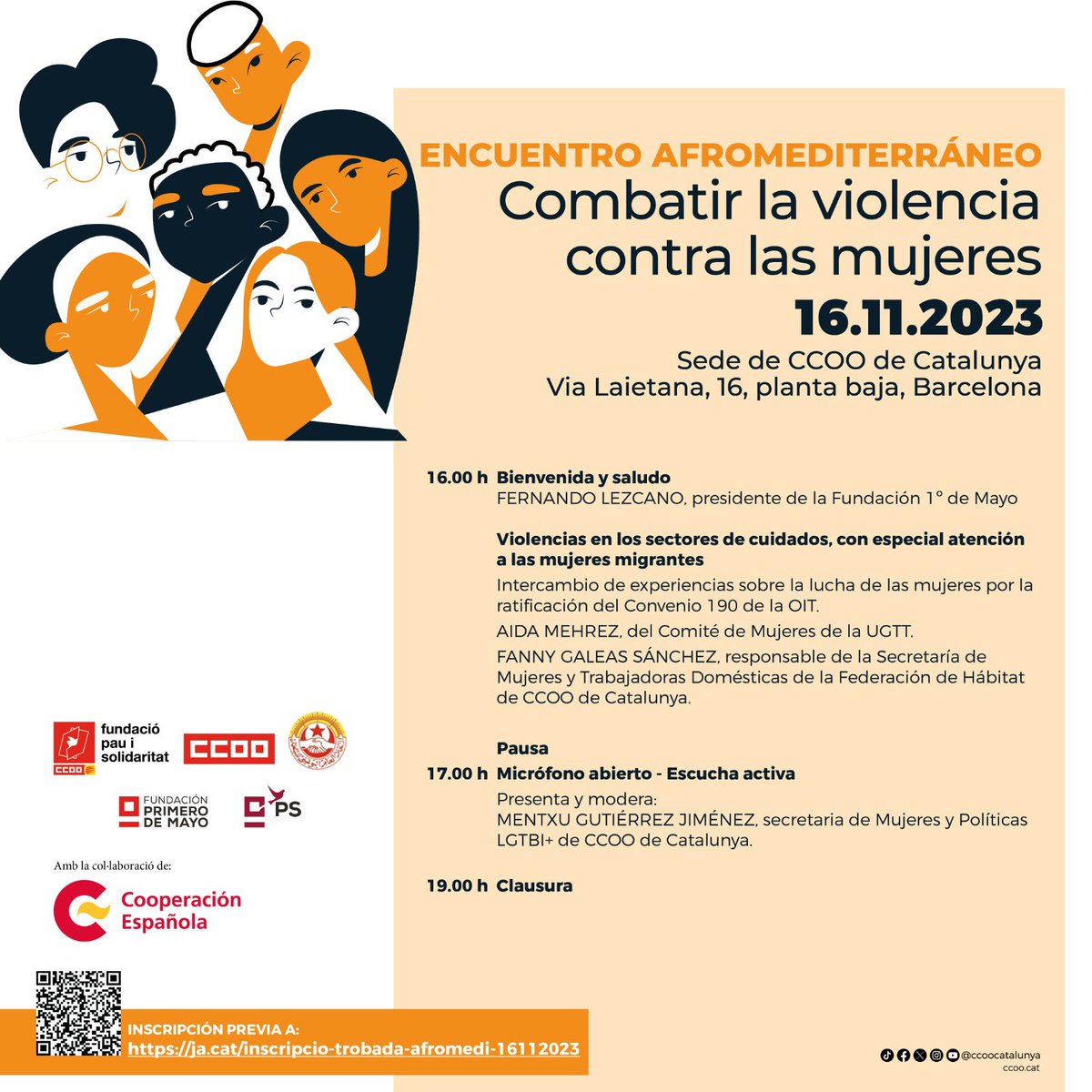 PazySoli_Eus's tweet photo. 📍#EncuentroAfromediterráneo
Estamos en #Bcln participando en el encuentro #Afromediterráneo
➡️ COMBATIR LA VIOLENCIA CONTRA LAS MUJERES
Un espacio imprescindible para intercambiar y fortalecer alianzas entre mujeres sindicalistas desde el internacionalismo
🧵 Abrimos hilo https://t.co/7Gy43PPTAp