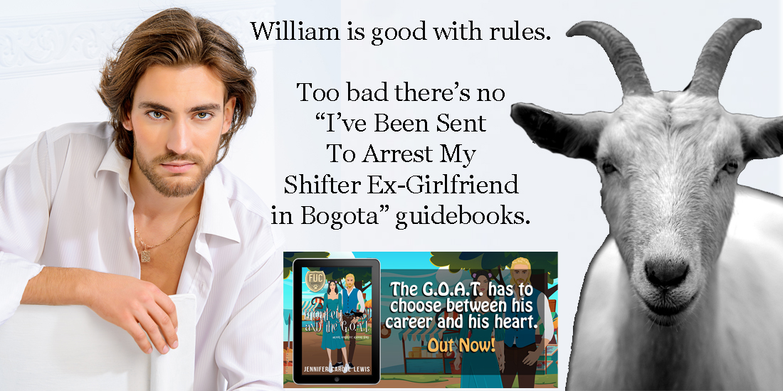 Goat shifter William plays by the rules. Once he passes his courses, he can support his parents' farm and keep his family safe.

However, going on the run with an ex-girlfriend is putting everything at risk.

books2read.com/u/meze2R 

#paranormalromance #romcom