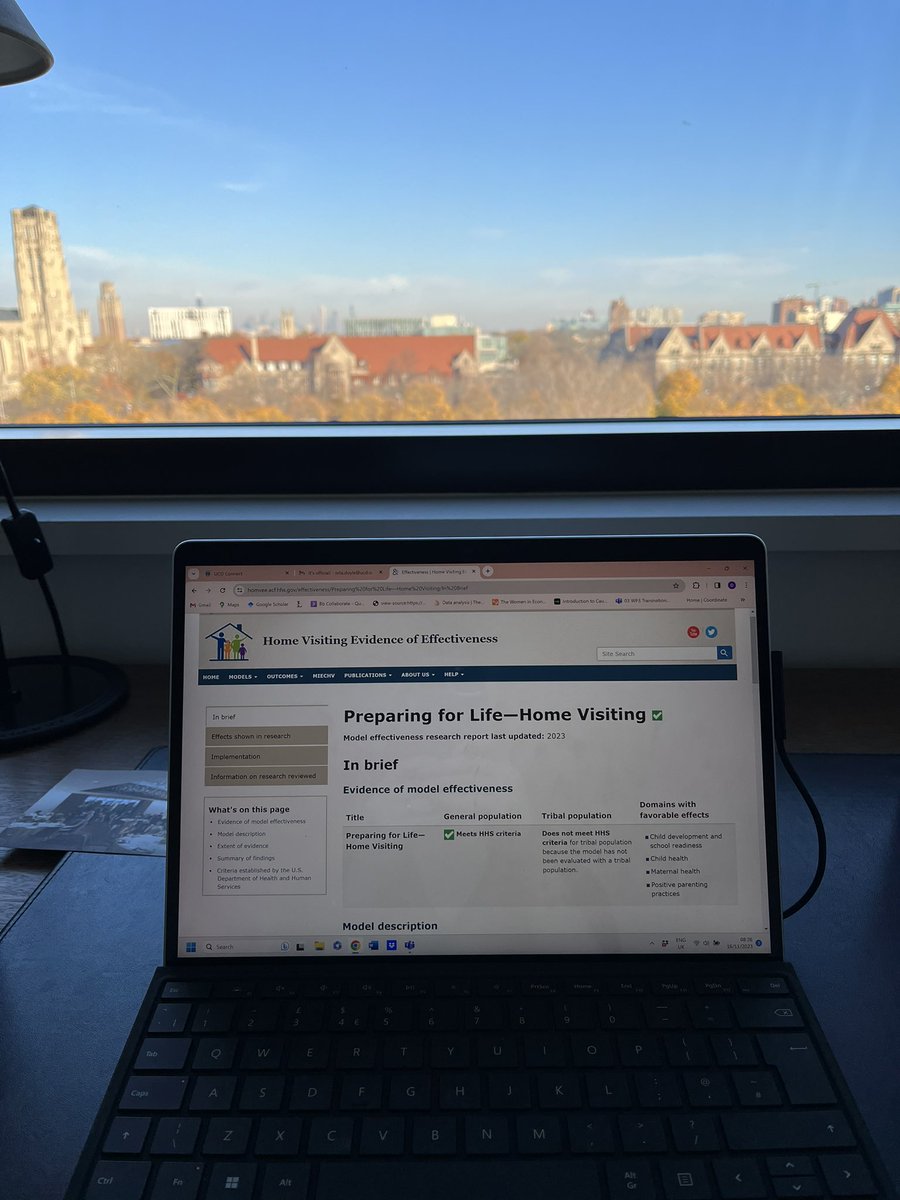 orladoyle_econ's tweet photo. Some lovely news during my first day visiting @UChicago -Preparing for Life has made the HomVEE list! Based on all the studies published over the last 10+yrs they have deemed it ‘an evidence based home visiting service delivery model’ @AlisonBaulos @Mngr_PFL @colmharmon https://t.co/HJOvNXlul0