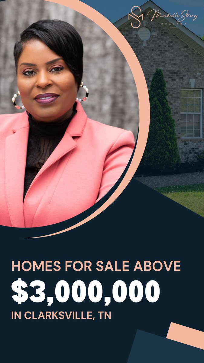 Michell73713169's tweet photo. See homes for sale above $3000000 in Clarksville, TN https://t.co/Ol8zeP6VJX #michellestronggroup #clarkvillehomesforsale #michellestrong #nashvilletnrealestateagent https://t.co/3f1u6NPC2N