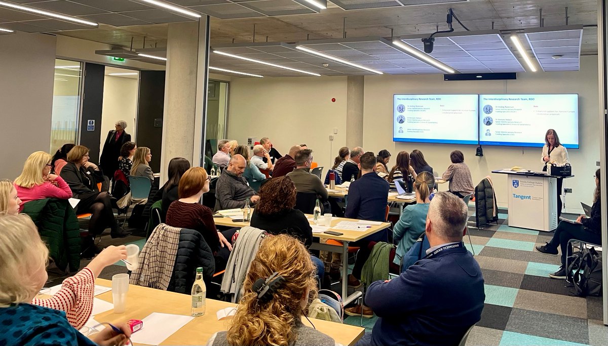 Trinity_RDO's tweet photo. 📸Full house at today's "Digital Health Brokerage" event! Dr @johndinsmore from @TCD_SNM and #TrinityRDO team kicked off the day, bringing together researchers from all corners of @tcddublin. Exciting projects and a fantastic opportunity for interdisciplinary networking. 👥💡 https://t.co/ehP1tL5PE4