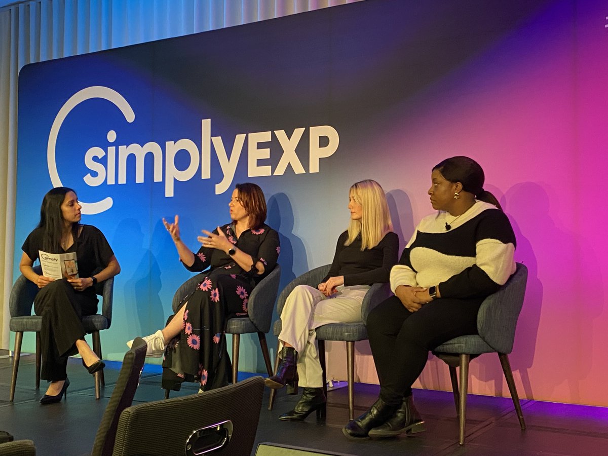 IsabelBelonging's tweet photo. Jenni Field @mrsjennifield brings straight-talk to the ‘engagement challenge’
‘Engagement front line is not a big problem… we need to talk to people front-line to understand what they actually need, practical’
wrap-up panel at #SimplyEXP23 @simplycomm https://t.co/SACyeJMV7B