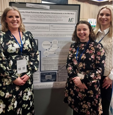 Well done to our Chronic Disease Respiratory team who presented 4 posters at the Irish Thoracic Society Conference. 3 of the posters were selected for oral presentations. One poster nominated for presentation at HSE Modernisation Care Pathways Implementation Workshop, 30th Nov.