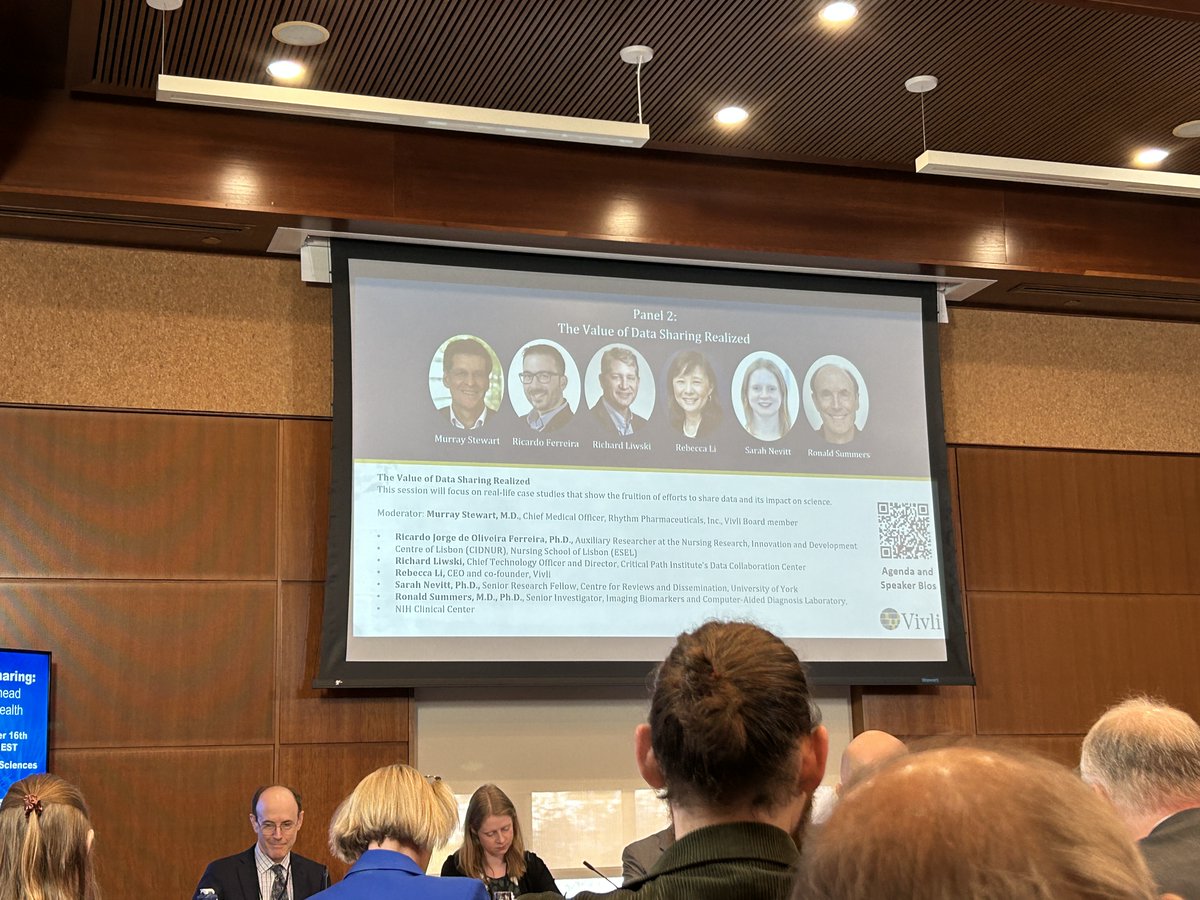 Vivli (@vivlicenter) on Twitter photo Second panel with Murray Stewart, <a href="/FerreiraRJO/">Ricardo ferreira</a>, Richard Liwski, <a href="/rebeccali2006/">Rebecca Li</a>, <a href="/sjn_16/">Dr. Sarah Nevitt</a> and Ronald Summers discussing real-life case studies, experiences with #DataSharing, and impact on science - join the livestream at tinyurl.com/3txz5v4h Second panel with Murray Stewart, <a href="/FerreiraRJO/">Ricardo ferreira</a>, Richard Liwski, <a href="/rebeccali2006/">Rebecca Li</a>, <a href="/sjn_16/">Dr. Sarah Nevitt</a> and Ronald Summers discussing real-life case studies, experiences with #DataSharing, and impact on science - join the livestream at tinyurl.com/3txz5v4h