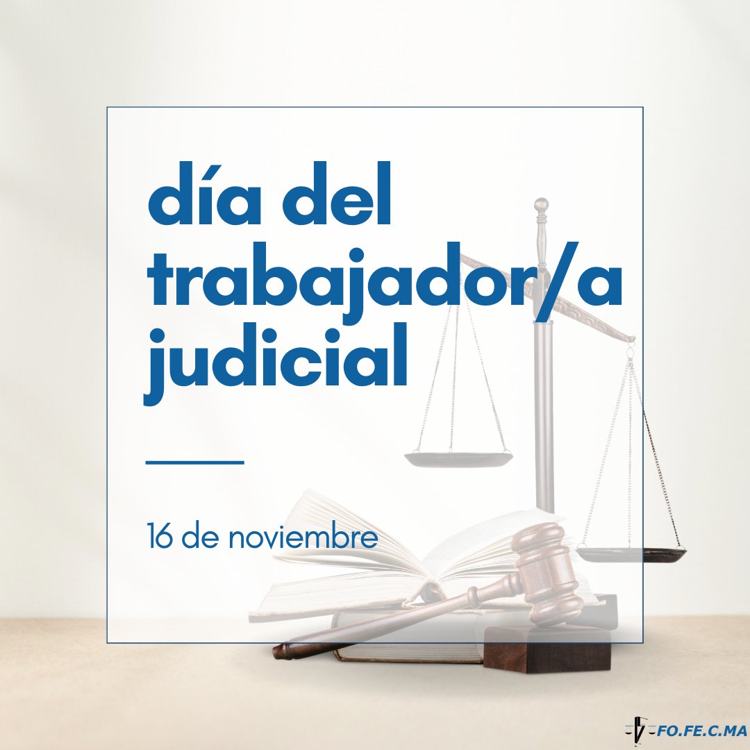 fofecma's tweet photo. Saludamos a las trabajadoras y trabajadores judiciales y les deseamos un feliz d��a https://t.co/muTR5p4OBQ