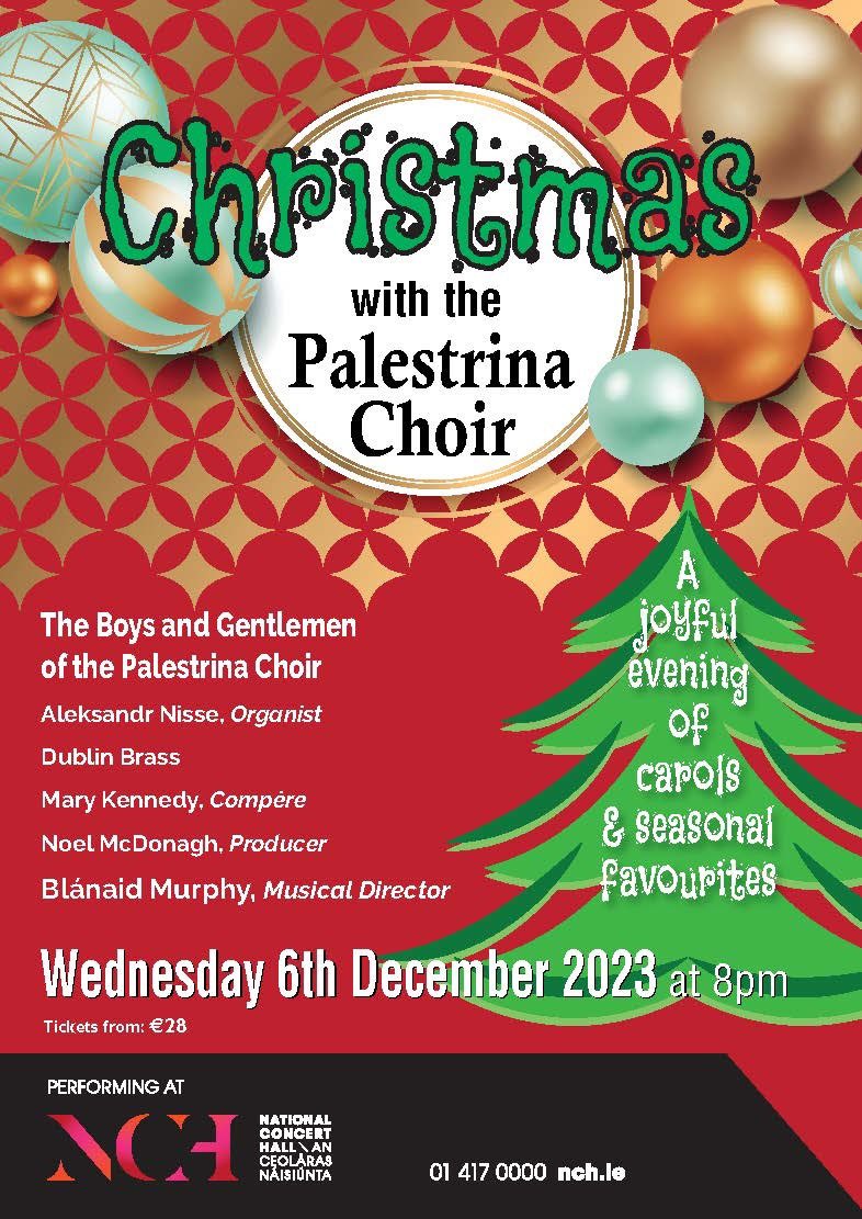Collins_Physio's tweet photo. That time of year already! Looking forward to enjoying this one! @PalestrinaChoir @BlanaidMurphy @NCH_Music @KennedyMary https://t.co/khNhmsNBsN