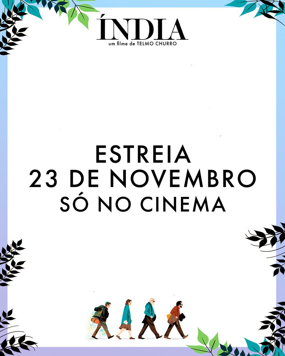 #ÍNDIA, de #TelmoChurro, será exibido em salas de Norte a Sul do país.

Estreia 23 de Novembro só no cinema.
#cinemaportugues
