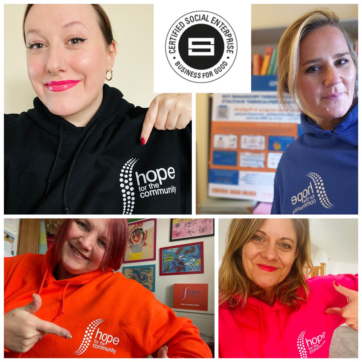 On #SocialEnterpriseDay we are proud to be part of UKs growing #socialeconomy and using business and #techforgood. It gives us HOPE! Our team celebrating the #SocEnt community! Join us, buy social, buy local #hopeforthecommunity @SocialEnt_UK