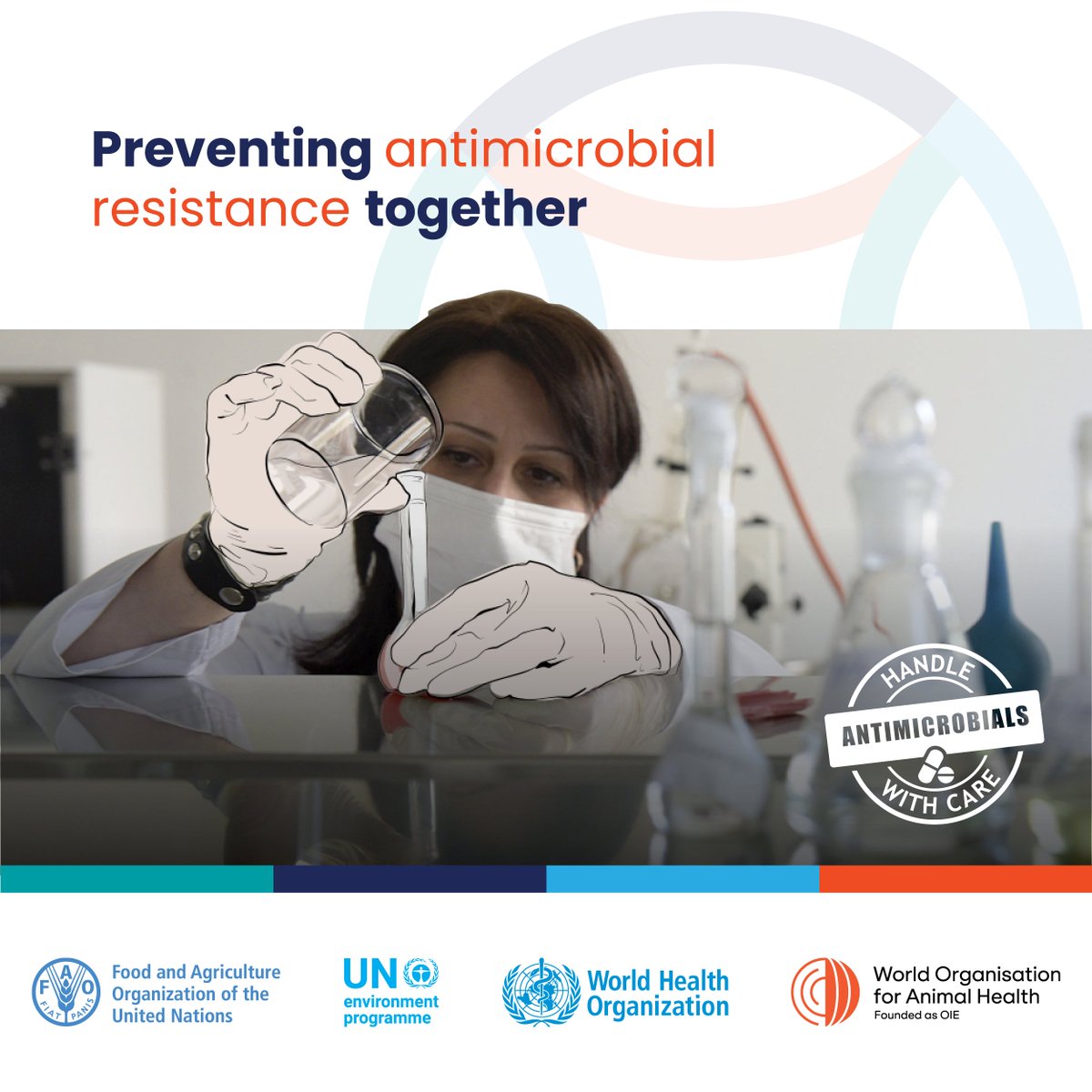 FAO's tweet photo. Antimicrobials have been overused &amp; misused for years, rendering some of them ineffective. People, plants &amp; animals are now dying from infections that were once treatable.

Everyone has a role to play in ensuring antimicrobials keep working!

#AMR #AntimicrobialResistance https://t.co/9eBu4M3CVU