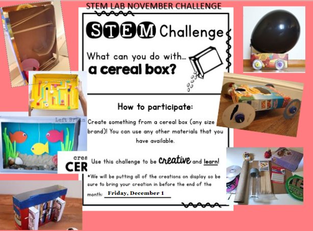 payneSTEMlab's tweet image. Our November STEM Lab take-home challenge is out!! Be creative over the break &amp;amp; bring back your creation to STEM Lab by Dec 1! You could win a prize!  😃 #STEMCobb #teamAcworth