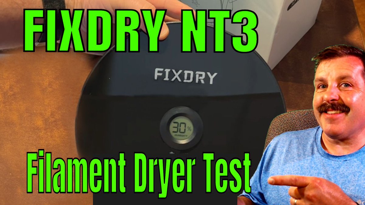 HLtinkercad's tweet photo. Had a chance to review the #FIXDRY NT3 #filament dryer. Love the simplicity. Tune in to see the results. #3dprint
Watch Now: https://t.co/hTUgD7Iug1 https://t.co/EOXXQp9qj1
