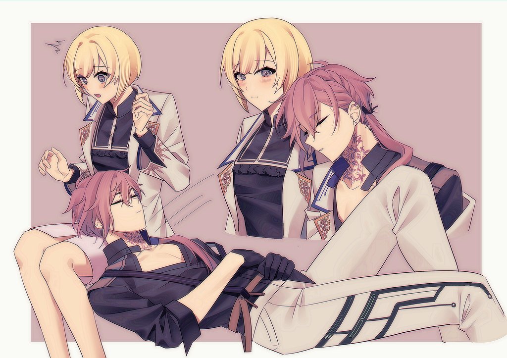 meow55555555's tweet photo. 膝枕&amp;肩枕 https://t.co/sNYAdFW01Y