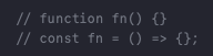 amwmedia's tweet photo. PSA: Sometimes an arrow function is longer than a traditional function expression. https://t.co/75K6zpyeo2