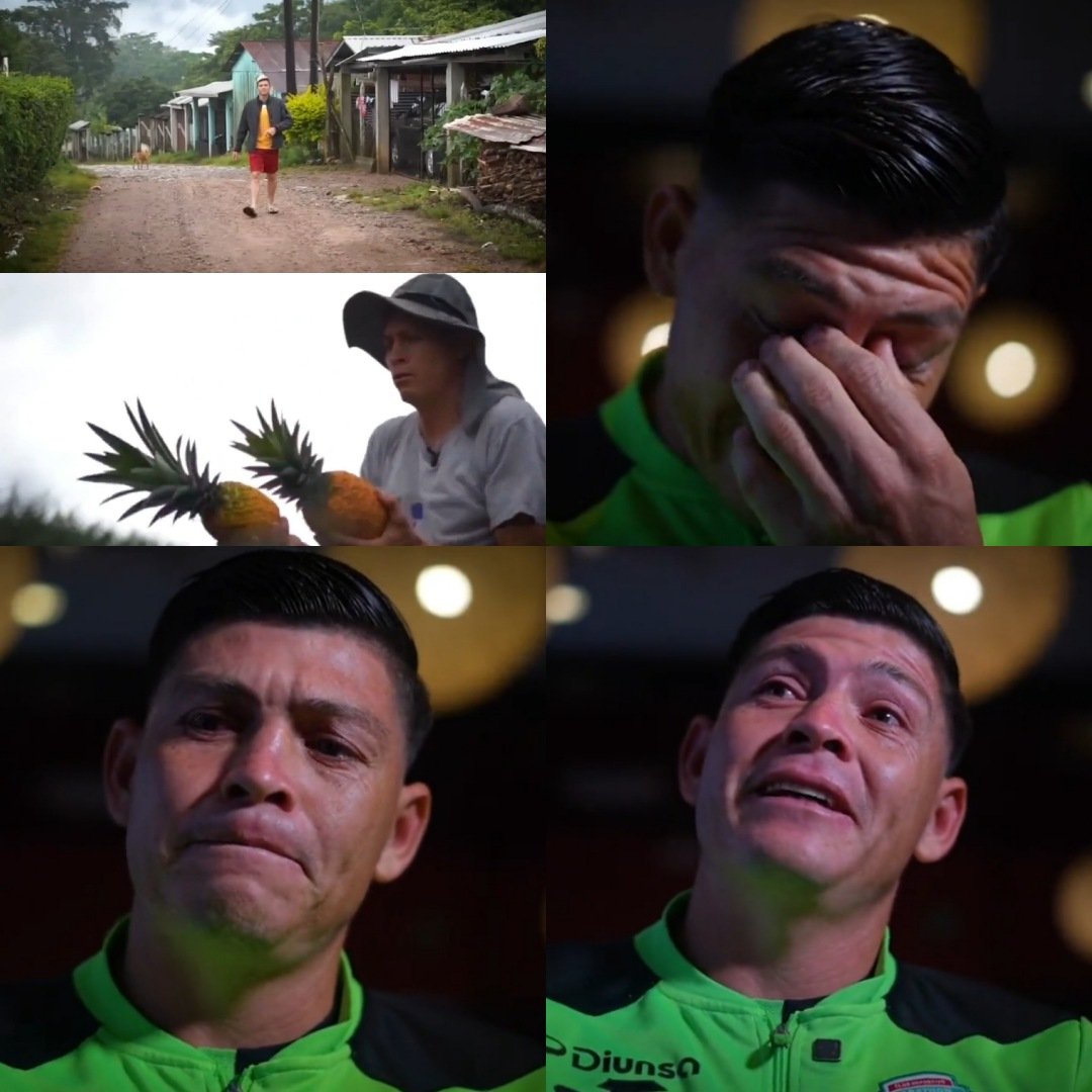 tdtvhn's tweet photo. Qué momento. Julio Ibañez de TUDN, le hizo un reportaje a Francisco Martínez sobre como cambió su vida en el último año. El Chelito no pudo contener la emoci��n y las lágrimas.

"Los sueños se cumplen, solo es de tener fe y paciencia. No darse por vencido, yo creí que no lo había logrado".

"Yo me iba a ir mojado para Estados Unidos, estaba muy triste y estresado porque no me alcanzaba para darle lo mejor a mi familia".

"Cuando visité a mi hermana allá (USA) fue un momento único, si me ven llorando es porque soy muy frágil y no ha sido nada fácil". 🥹🙏🏻