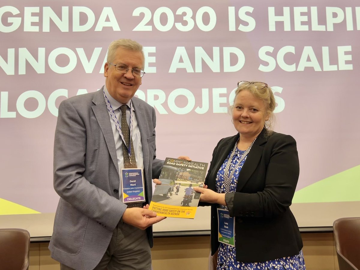 DavidDjward's tweet photo. Thanks @CLGFSG_LSLACK &amp; team for hosting excellent #CLGC2023 in Kigali. Great focus on resilience &amp; @SDG2030. Grateful for your interest @commonwealthrsi &amp; @CHOGM2022 commitment to halve road deaths #20by30. Local government is the front line of effective road injury prevention. https://t.co/QE7Rm6yoHd