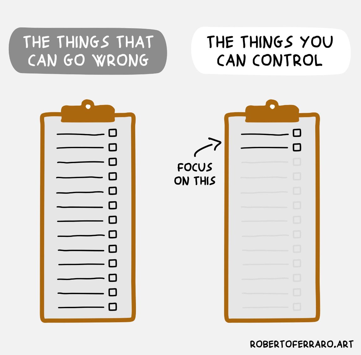 Don’t mistake:

• Worrying for Planning
• Planning for Action
• Action for Progress
• Hearing for Listening
• Criticism for Feedback
• Net Worth for Self-Worth

Here's some thoughts on each:

1. Worry

"Don't worry about the future. Or worry, but know that worrying is as