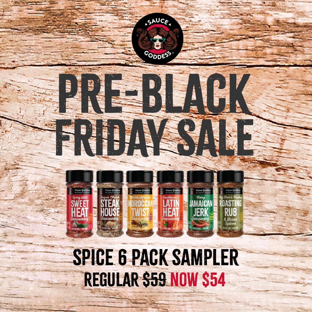This Thanksgiving 🍂 add some extra flavor and spice to all your side dishes 🍽️ 🌶️ with our amazing seasonings.

🚨Early #BlackFriday deal, our popular 6-Pack Spice Sampler is on sale now!!! #shopnow 🛒

#thanksgiving #sidedishes #grateful #sale