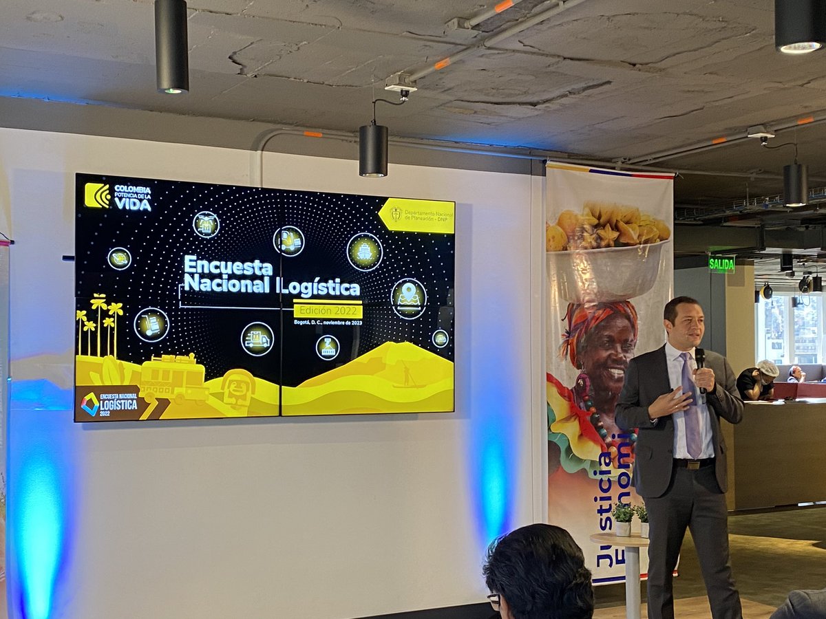 DNP_Colombia's tweet photo. Durante la presentación, @nrmunar destacó que desde 2008, la Encuesta Nacional Logística se ha convertido en un referente en la medición del desempeño logístico del país, permitiendo realizar una aproximación de las dificultades de las operaciones logísticas. https://t.co/Q5HH4HmW9X