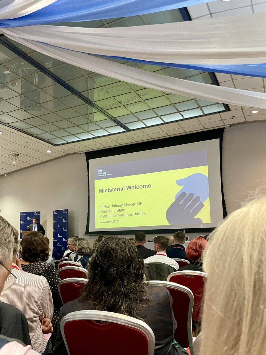 Great to be at the <a href="/VeteransGovUK/">Office for Veterans' Affairs</a> conference today in #York to learn more about how research can be used as #Evidence in policy and practice