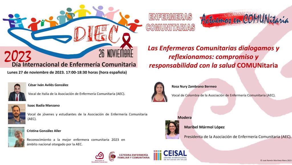 AECTUIT's tweet photo. 📣📣📣Próximo 27 de noviembre - *Las Enfermeras Comunitarias dialogamos y reflexionamos: compromiso y responsabilidad con la salud COMUNitaria*

*INSCRÍBETE* https://t.co/43OUWBePEv

Más info aquí: https://t.co/CDiWQe8jXH https://t.co/nJUNh0IYTz