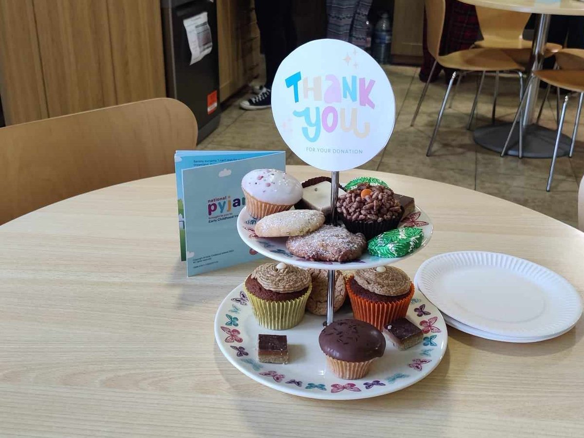 ncn4children's tweet photo. Staff from National Childhood Network baked some tasty treats for Pyjama Day in Monaghan! Thank you to all who participated and donated.
#PJDay23 #QualityForChildren https://t.co/06WFKQfXs0