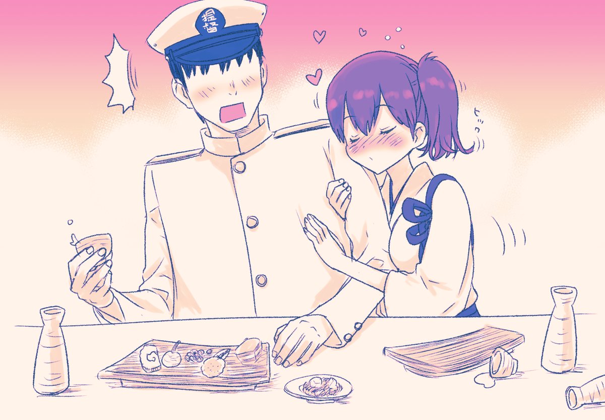今日は加賀さんと潮ちゃんの進水日ですね 