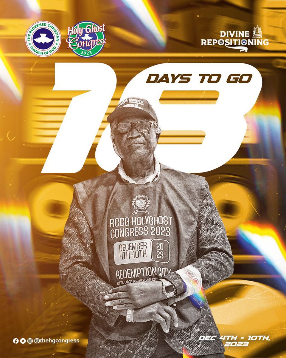 nduamaka's tweet photo. #RCCG
#HOLYGHOST CONGRESS
Dec 4th- 10th December, 2023 https://t.co/8y3HVwUDoD