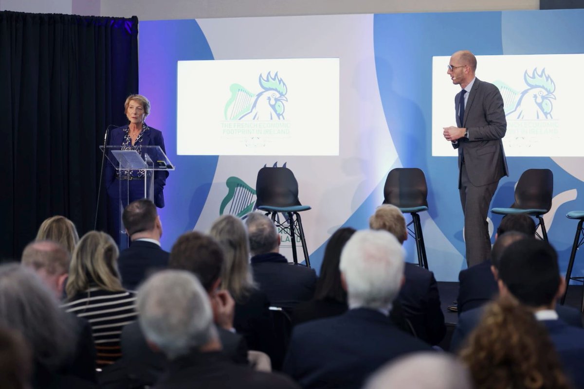 stephane_pallez's tweet photo. Dublin📍 Présente au Forum économique de @FranceinIreland pour témoigner de notre enthousiasme suite à l’acquisition par @FDJ de Premier Lotteries Ireland, opérateur de la loterie nationale.🇮🇪
Ravie de contribuer à l’approfondissement de la relation économique franco-irlandaise. https://t.co/piUyrtSGbv