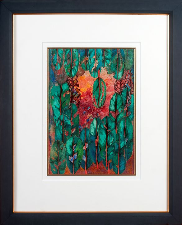 chaspaint's tweet photo. Art of the Day: "Laurel Leaves - Collage Art". Buy at: https://t.co/d5fn0DxqwN https://t.co/cTKIWwTIZi