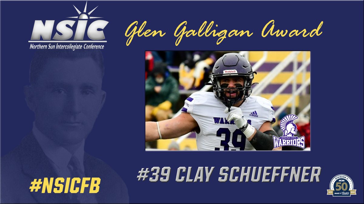 Winona State’s Clay Schueffner named Glen Galligan Award Winner for #NSICFB Full Story at: northernsun.org/news/2023/11/1…