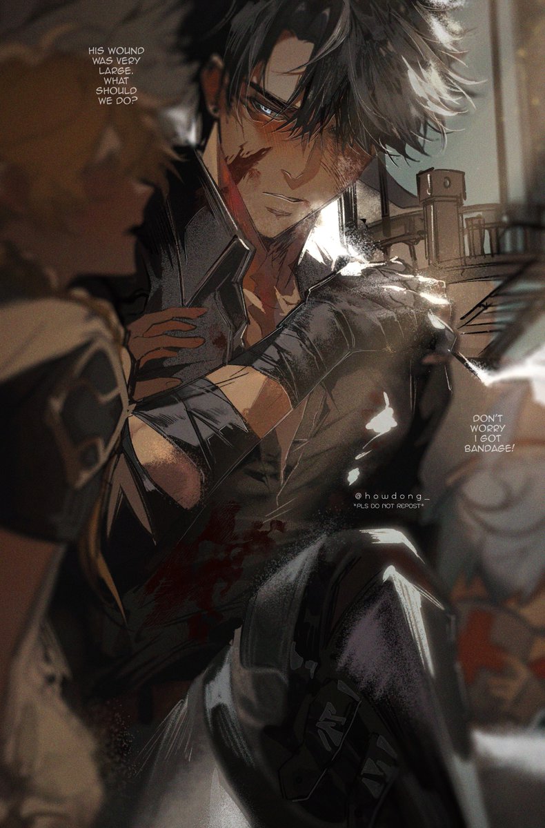 rgkg/ he got hurt😔🙏 #Wriothesley #GenshinImpact #原神