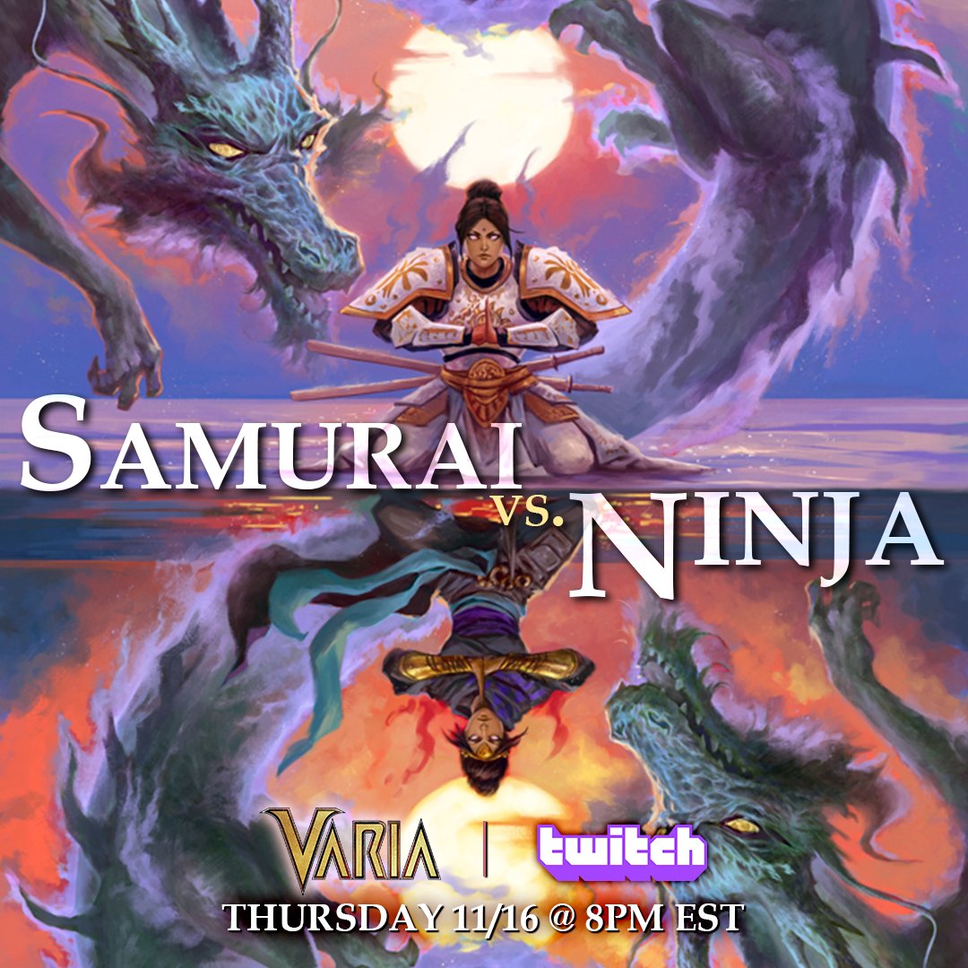 Catch us live TONIGHT at 8PM EST for the first ever game between our newest classes!   

It's the Sunrise Samurai vs. the Sunset Ninja - live on twitch.  twitch.tv/guildhousegames