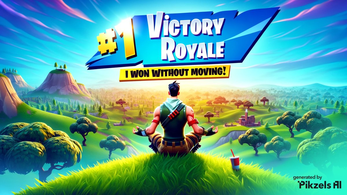 notdvb's tweet photo. With just a few clicks, @Pikzels AI can generate as many thumbnail variants as you want...

Here are 3 variants for a Fortnite video entitled: I Won Without Moving!

👇🏼