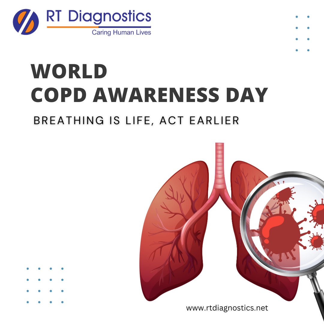 Rt_Diagnostics's tweet photo. Breathing is a gift, not a guarantee. On COPD Awareness Day, let's join hands to raise awareness about Chronic Obstructive Pulmonary Disease. Together, we can breathe life into understanding, compassion, and support for those affected. 💙🫁 #COPDAwareness #BreatheEasy #LungHealth https://t.co/iLMruQU0JN
