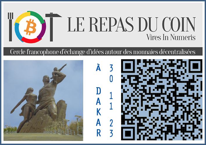 AssoCDC's tweet photo. Premier REPAS DU COIN en AFRIQUE ! Le prochain repas aura lieu à Dakar le 30 novembre à l'occasion des #DakarBitcoinDays @dakarbtcdays. Prenez contact avec Ludom @EditionsPvh https://t.co/3La3UIRzIu