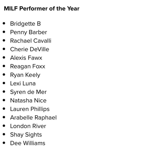 Thank you @XBIZ for the nom of Milf of the Year https://t.co/e16znsZmS6