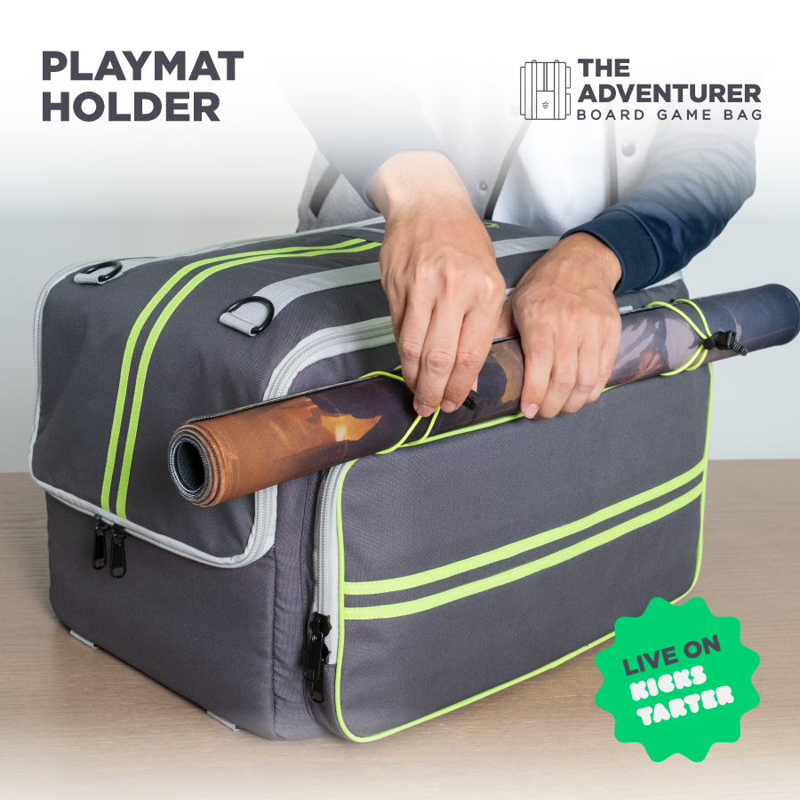 The Adventurer, has a lot of space for your games and even for your playmat too.

🟢 Back us now on Kickstarter
👉 bit.ly/bgessentials 📢

#boardgames #boardgamesbags #boardgamer #boardgamegeek #gamefound #gamefoundcampaign #bgg #crowdfunding #kickstarter #boardgame #playmats