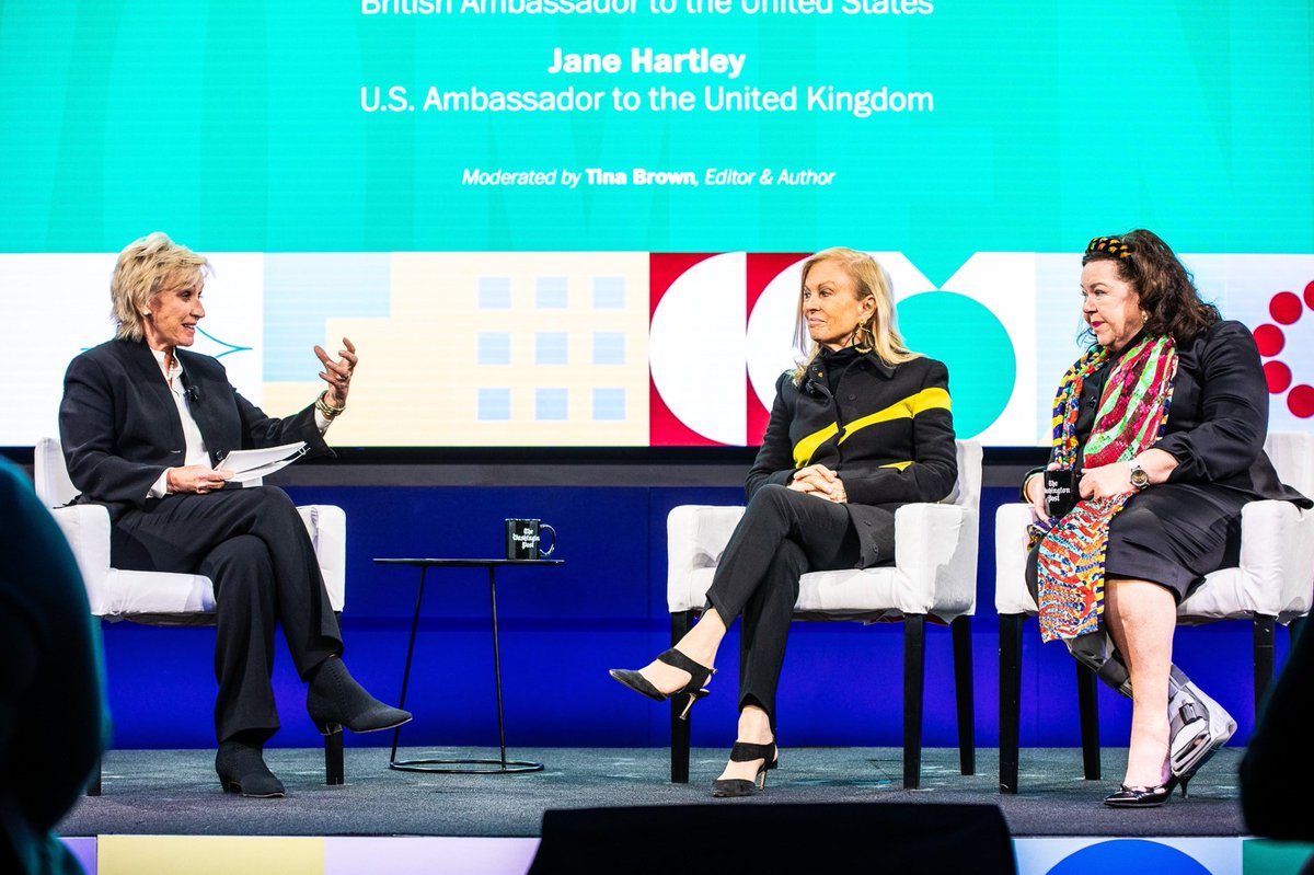 Catch up on @USAmbUK's chat at @PostLive's Global Women’s Summit with @KarenPierceUK and @TinaBrownLM with the full transcript of their conversation ➡️ washingtonpost.com/washington-pos…